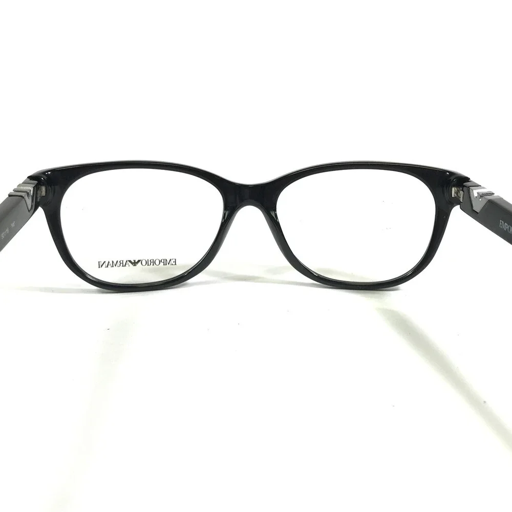 Emporio Armani Eyeglasses Frames EA3039 5017 Polished Black Round 52-16-140